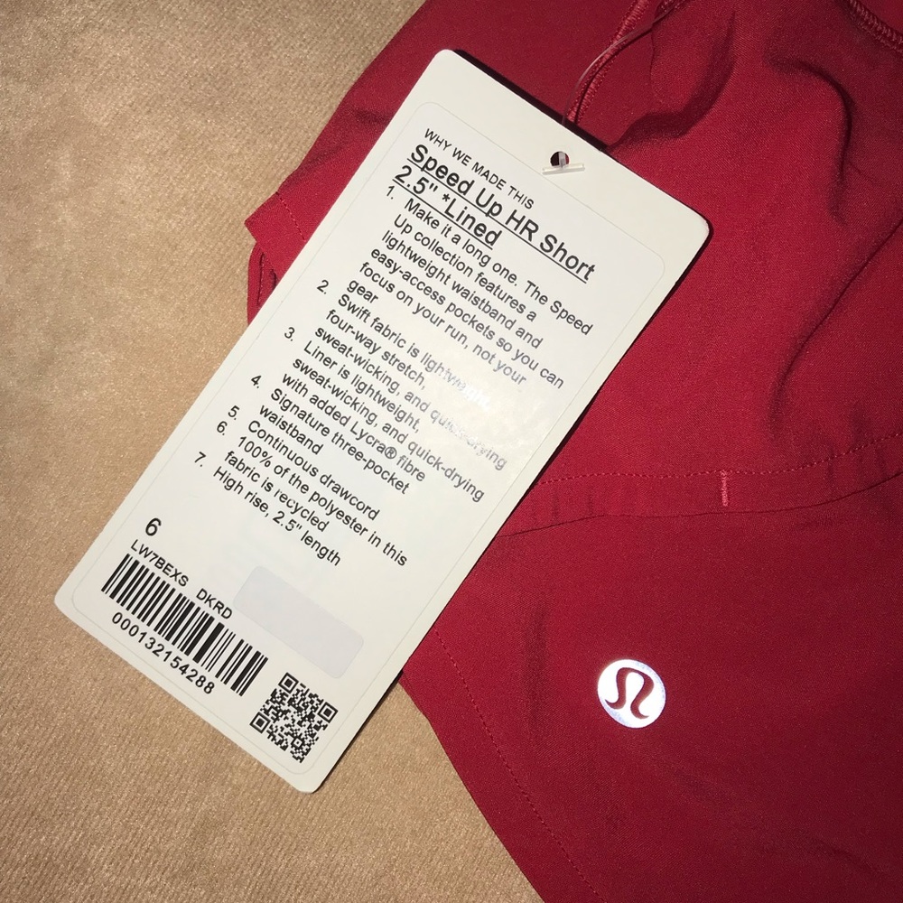 Lululemon Speed Up Shorts 2.5”